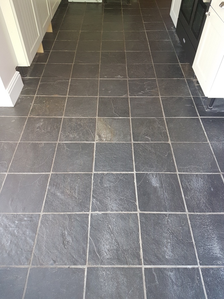 Worn Sealer Replaced On A Slate Tiled Floor In York Tile for dimensions 768 X 1024